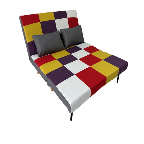 SARA PATCHWORK ΥΦΑΣΜΑ ΚΑΝΑΠΕΣ-ΚΡΕΒΑΤΙ 134Χ80εκ. Σαλόνι