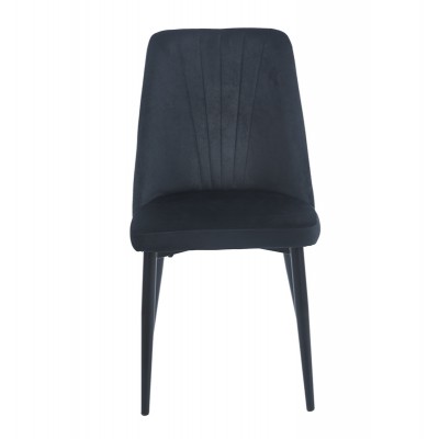 OLIVIA BLACK VELVET ΥΦΑΣΜΑ ΚΑΡΕΚΛΑ ΜΕΤΑΛΛΙΚΗ 46(59)X58X85εκ.