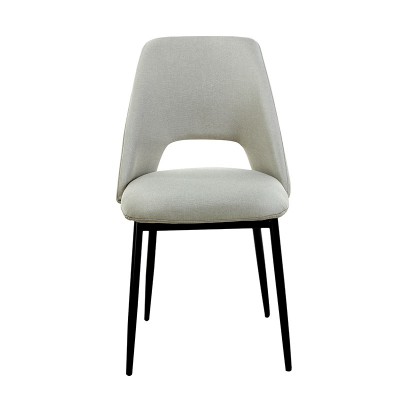 MADISON L. BEIGE ΥΦΑΣΜΑ ΚΑΡΕΚΛΑ ΜΕΤΑΛΛΙΚΗ 45X54X83εκ.
