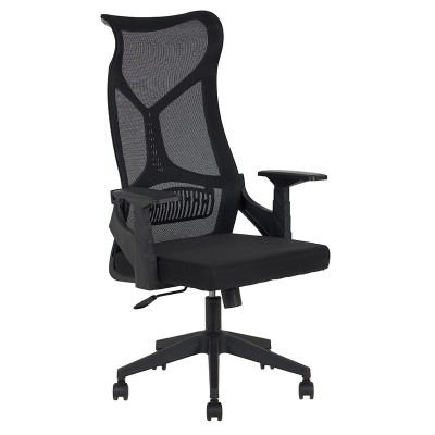 A9920 ΜΑΥΡO MESH ΠΟΛΥΘΡΟΝΑ ΓΡΑΦΕΙΟΥ 64X65X48-115-56-125εκ.