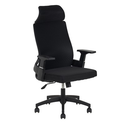 A9925 ΜΑΥΡO MESH ΠΟΛΥΘΡΟΝΑ ΓΡΑΦΕΙΟΥ 64X60X43-110-52-119εκ.