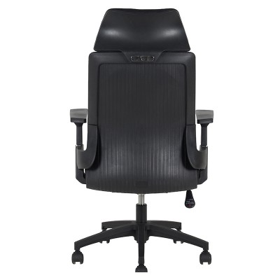 A9925 ΜΑΥΡO MESH ΠΟΛΥΘΡΟΝΑ ΓΡΑΦΕΙΟΥ 64X60X43-110-52-119εκ.