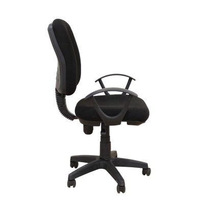 BS750 ΜΑΥΡΟ ΥΦΑΣΜΑ ΠΟΛΥΘΡΟΝΑ ΓΡΑΦΕΙΟΥ 64X56X41-90-51-98εκ.