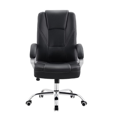 A9948 ΜΑΥΡO PU ΠΟΛΥΘΡΟΝΑ ΓΡΑΦΕΙΟΥ 61X80X50-108-60-118εκ.