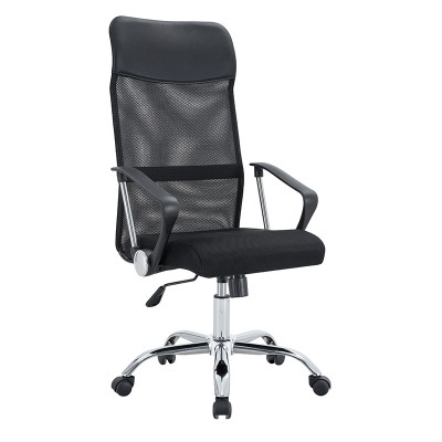 A9943 ΜΑΥΡΟ MESH ΠΟΛΥΘΡΟΝΑ ΓΡΑΦΕΙΟΥ 56X59X45-108-55-118εκ.