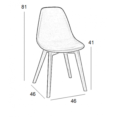 ΣΕΤ LOFT PLUS ΚΑΡΕΚΛΑ ΜΑΥΡΗ(Σ4)ΡΡ 46Χ46Χ41-81εκ.