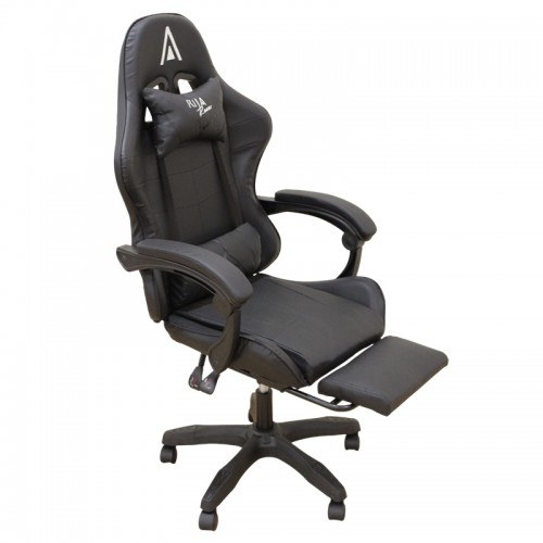 A9950 ΜΑΥΡΟ PVC ΠΟΛΥΘΡΟΝΑ GAMING-ΜΕ ΥΠΟΠΟΔΙΟ 61Χ62Χ45-118-54-127εκ. Έπιπλα Γραφείου