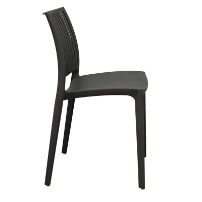 PAOLINA DARK GREY ΚΑΡΕΚΛΑ ΠΟΛ-ΝΙΟΥ 42Χ48Χ79εκ. Εξωτερικού Χώρου