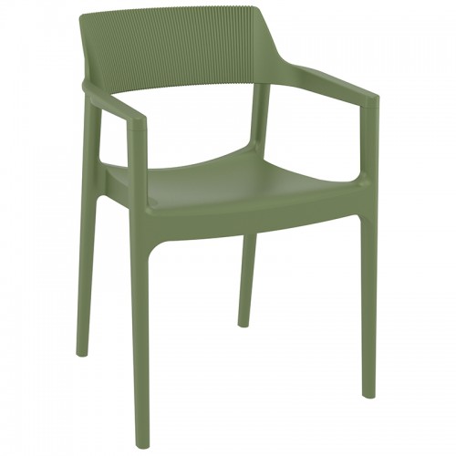 TULUM OLIVE GREEN ΠΟΛΥΘΡΟΝΑ ΠΟΛ/ΝΙΟΥ 55X52X79εκ. Εξωτερικού Χώρου