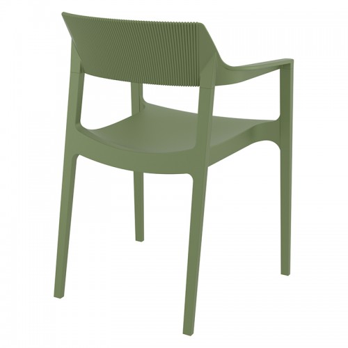TULUM OLIVE GREEN ΠΟΛΥΘΡΟΝΑ ΠΟΛ/ΝΙΟΥ 55X52X79εκ. Εξωτερικού Χώρου