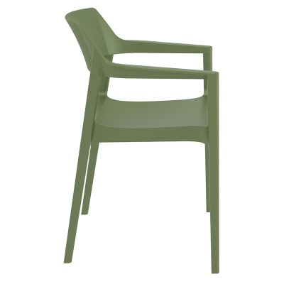 TULUM OLIVE GREEN ΠΟΛΥΘΡΟΝΑ ΠΟΛ/ΝΙΟΥ 55X52X79εκ. Εξωτερικού Χώρου