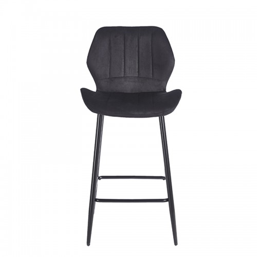 DYLAN BLACK VELVET ΥΦΑΣΜΑ 65εκ. ΣΚΑΜΠΟ ΜΕΤΑΛΛΙΚΟ 46X45X65-95εκ. Τραπεζαρία