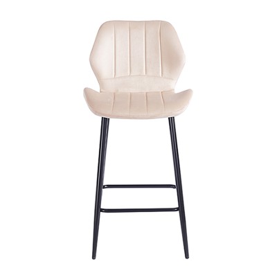 DYLAN BEIGE VELVET ΥΦΑΣΜΑ 65εκ. ΣΚΑΜΠΟ ΜΕΤΑΛΛΙΚΟ 46X45X65-95εκ.