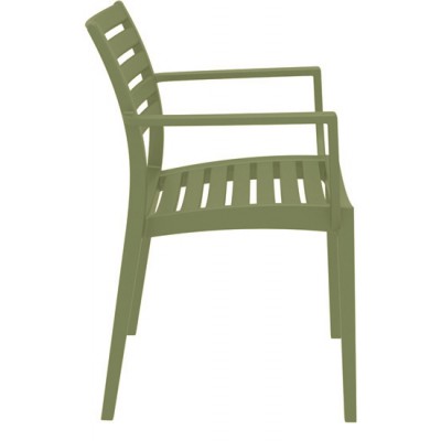 ARTEMIS OLIVE GREEN ΠΟΛΥΘΡΟΝΑ ΠΟΛ/ΝΙΟΥ 58X58X83.5εκ. Εξωτερικού Χώρου