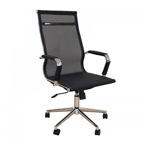 A9954 ΜΑΥΡΟ PU-MESH ΠΟΛΥΘΡΟΝΑ ΓΡΑΦΕΙΟΥ 53X58X46-105-55-115εκ. Έπιπλα Γραφείου
