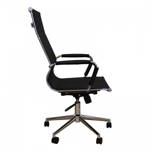 A9954 ΜΑΥΡΟ PU-MESH ΠΟΛΥΘΡΟΝΑ ΓΡΑΦΕΙΟΥ 53X58X46-105-55-115εκ. Έπιπλα Γραφείου