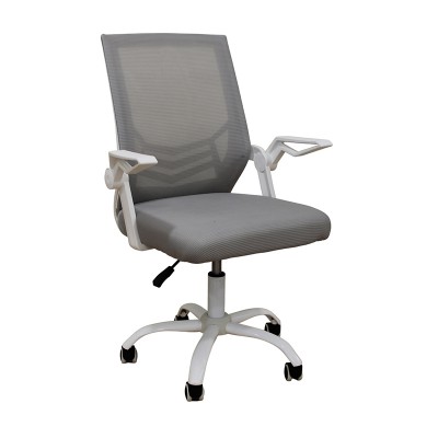 A1830 ΛΕΥΚΟ-ΓΚΡΙ MESH ΠΟΛΥΘΡΟΝΑ ΓΡΑΦΕΙΟΥ 62X54X44-91-53-100εκ.