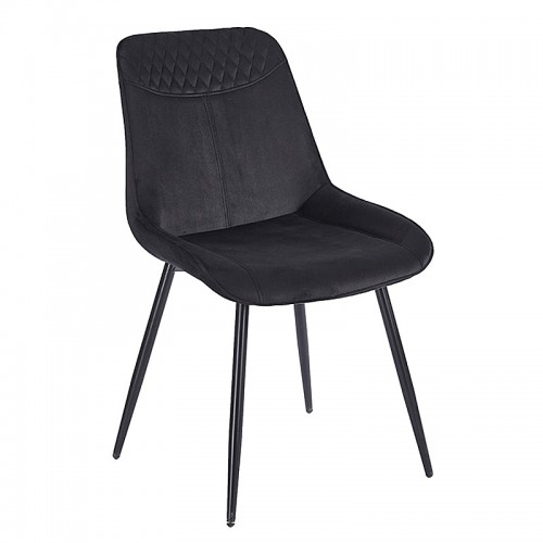 TEREA BLACK VELVET ΥΦΑΣΜΑ ΚΑΡΕΚΛΑ ΜΕΤΑΛΛΙΚΗ 51X58X87εκ. Τραπεζαρία