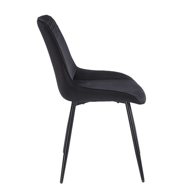 TEREA BLACK VELVET ΥΦΑΣΜΑ ΚΑΡΕΚΛΑ ΜΕΤΑΛΛΙΚΗ 51X58X87εκ. Τραπεζαρία