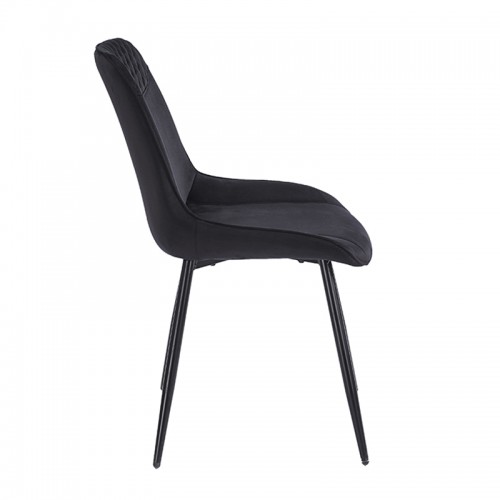 TEREA BLACK VELVET ΥΦΑΣΜΑ ΚΑΡΕΚΛΑ ΜΕΤΑΛΛΙΚΗ 51X58X87εκ. Τραπεζαρία