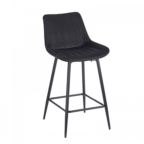 REPO BLACK VELVET ΥΦΑΣΜΑ 66εκ. ΣΚΑΜΠΟ ΜΕΤΑΛΛΙΚΟ 48X49X66-96εκ. Τραπεζαρία