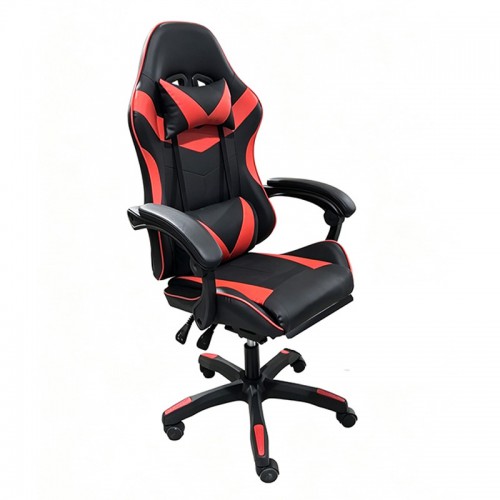 A9937 ΜΑΥΡΟ-ΚΟΚΚΙΝΟ PVC ΠΟΛΥΘΡΟΝΑ GAMING-ΜΕ ΥΠΟΠΟΔΙΟ 64X59X43-112-53-125εκ. Έπιπλα Γραφείου